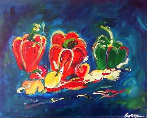 Peppers Still Life Painting