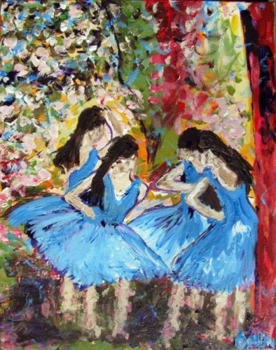 Blue Dancers Painting