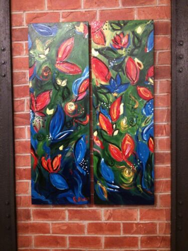 Abstract Flowers Painting