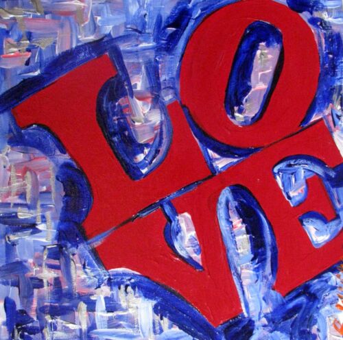 LOVE Statue painting