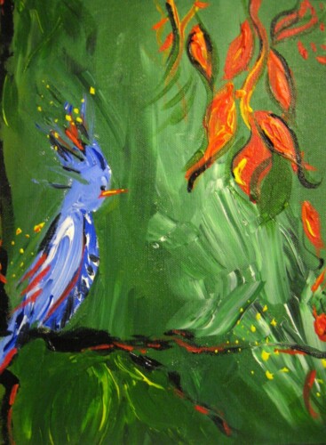 Blue Bird Painting