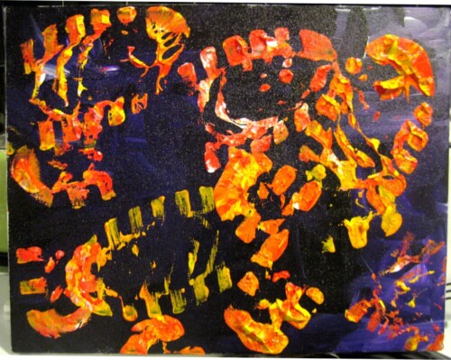 Running Shoes Painting