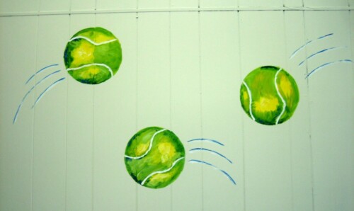 Tennis Balls Mural