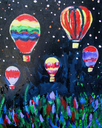Hot Air Balloon Painting
