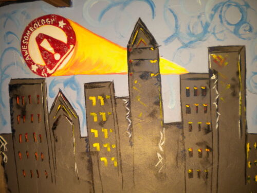 Awesomeology Skyline Mural