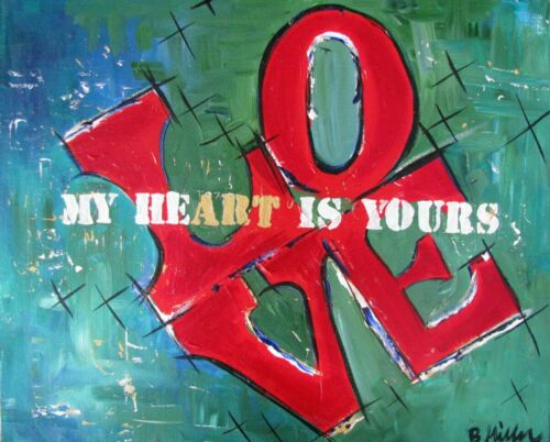 My heart is yours LOVE painting