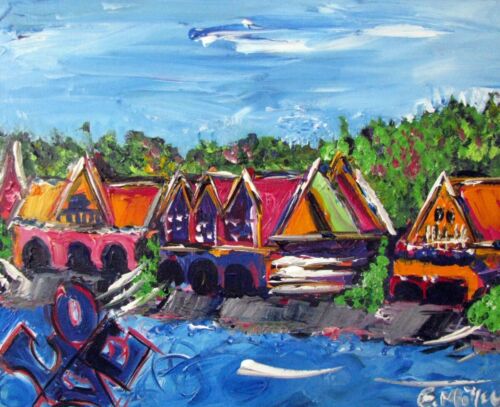 Boathouse Row with LOVE Painting