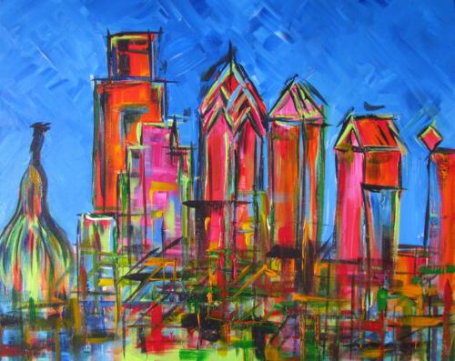 Philadelphia Skyline painting