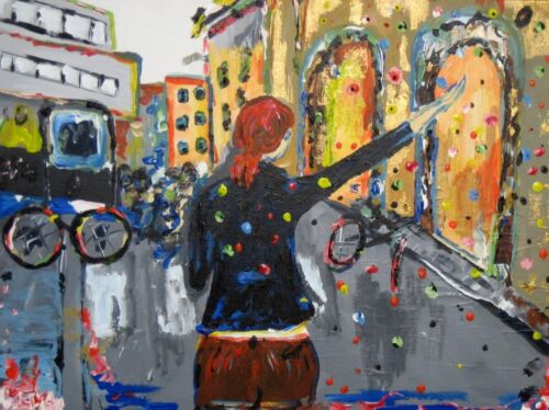 Britt in Italy painting