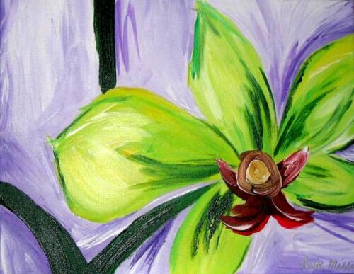 Tropical flower painting