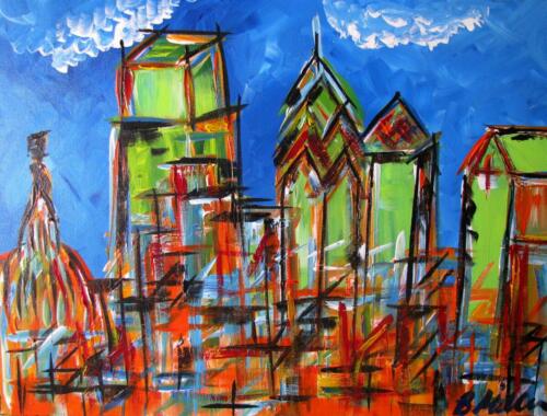Philly Skyline painting