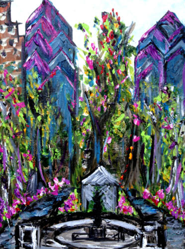 Rittenhouse Square Philadelphia painting