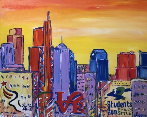 Philadelphia Skyline Painting