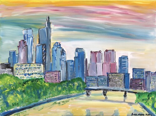 Philadelphia Skyline with River