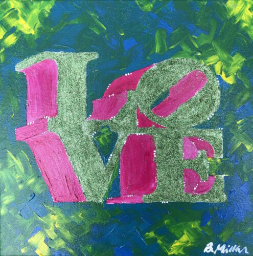 Love Statue Painting