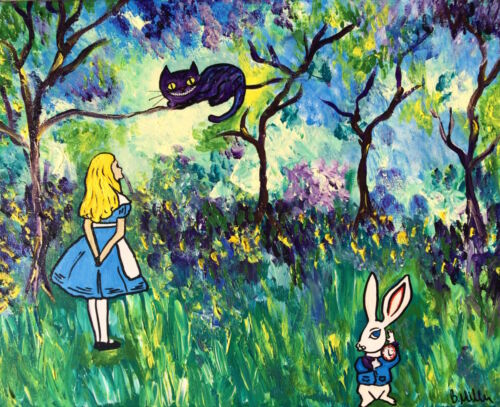 Alice in Wonderland painting