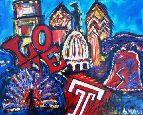 Philadelphia mashup painting