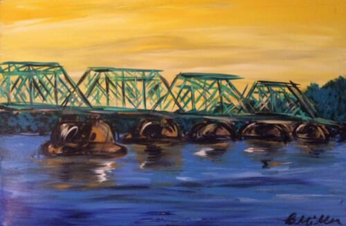 New Hope Lambertville Bridge Painting