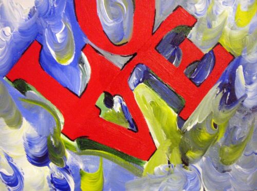 LOVE Statue painting