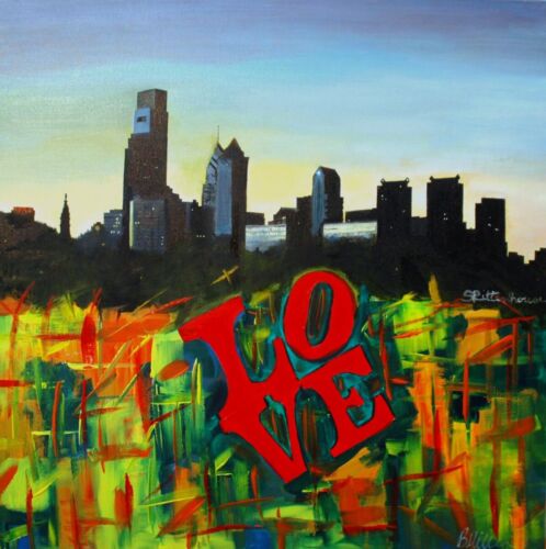 Love Philly Skyline Collaboration painting