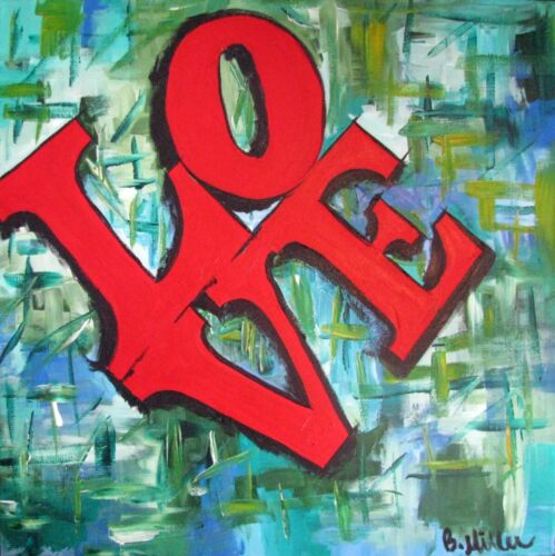 LOVE Statue painting