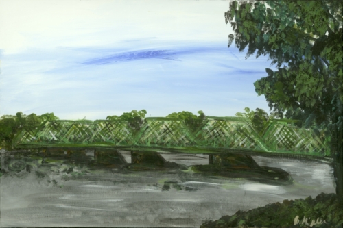 New Hope Lambertville Bridge Painting