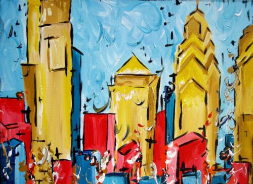 Philly Skyline painting