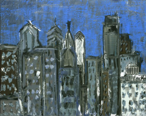 Philadelphia Skyline Painting