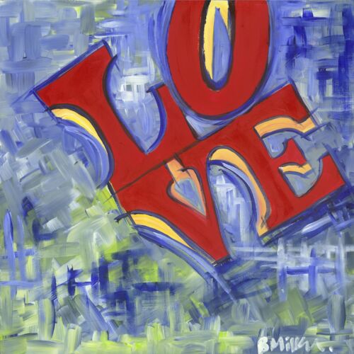 LOVE Statue painting