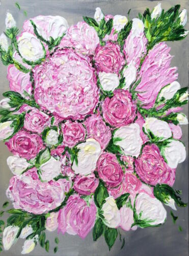Bridal bouquet painting