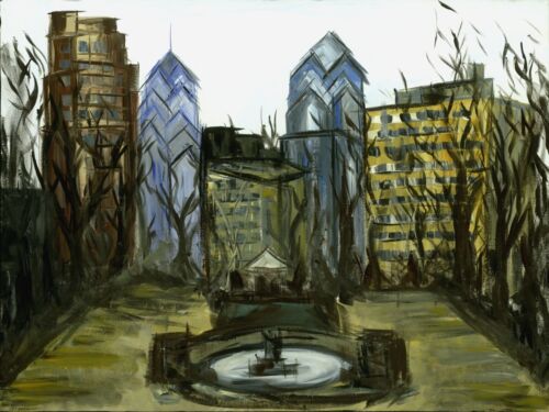 Philadelphia Rittenhouse square painting