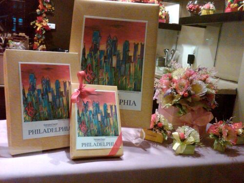 Teuscher Chocolates Philadelphia chocolate box art