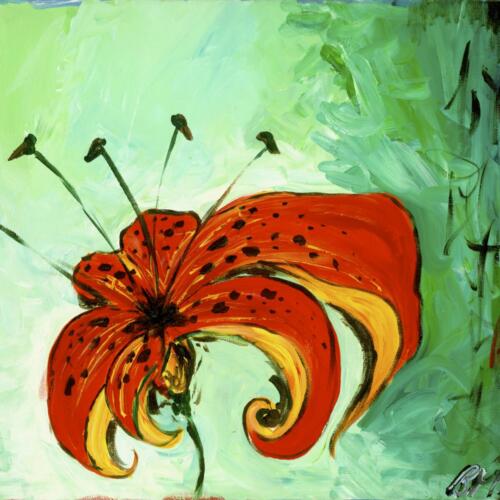 Tigerlily Painting